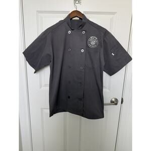 Seaworld Food Festival Embroidered Chef Coat by Uncommon Thread Gray Small